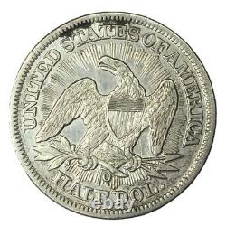 1853-o 50c Liberté Assise Demi-dollar Flèches & Rayons Au #