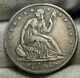 1853-o Assis Liberté Demi-dollar 50 Cents, Nice Coin, Livraison Gratuite (9124)
