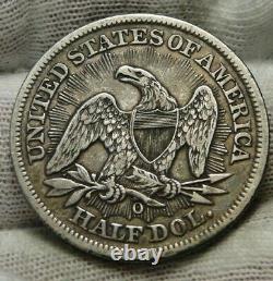 1853-o Assis Liberté Demi-dollar 50 Cents, Nice Coin, Livraison Gratuite (9124)
