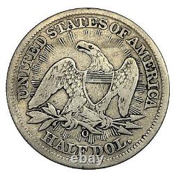 1853-o Liberté Assise Demi-dollar Flèches / Rayons Fine +