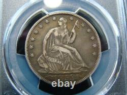 1853-o Liberty Assised Argent Demi-dollar Arrows & Rayons Pcgs Graded Vf35