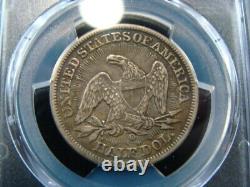 1853-o Liberty Assised Argent Demi-dollar Arrows & Rayons Pcgs Graded Vf35