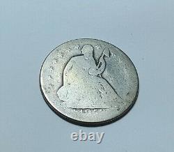 1853 -o Seated Liberty Argent Demi-dollars Américains Arrows & Rayons