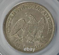 1854 Assis Demi-dollar, Flèches, Pcgs Au58 Cac