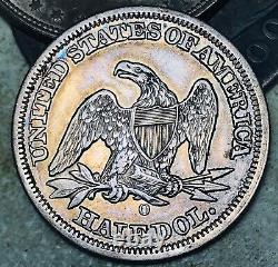 1854 Demi-dollar à l'effigie de la Liberté assise avec flèches CHOIX 90% Argent Pièce de monnaie américaine CC18351