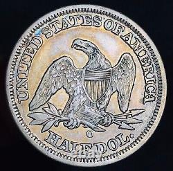 1854 Demi-dollar à l'effigie de la Liberté assise avec flèches CHOIX 90% Argent Pièce de monnaie américaine CC18351