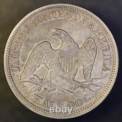 1854 Flèches Demi Dollar Liberty Assis - LOT 4783