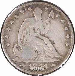 1854-O Demi-Dollar à l'effigie de la Liberté avec des flèches au revers et une marque d'estampage VG non certifiée #300