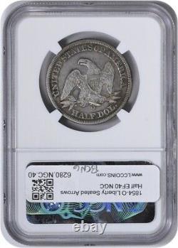 1854-O Demi-Dollar en argent à l'effigie de la Liberté, qualité EF40 NGC
