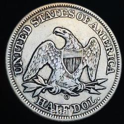 1854 O Demi-dollar assis Liberté 50C Flèches Choix 90% Argent Pièce de monnaie américaine CC21743