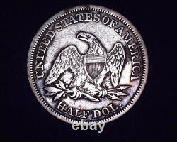 1854 P Demi-dollar à l'effigie de la Liberté assise, flèches, très beaux détails V-3 # S171
