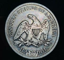 1854 Seated Liberty Half Dollar 50c Flèches Non Classé Bonne Pièce D'argent Américaine Cc10149
