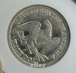 1854-o Flèches Assis Liberté Demi-dollar Ss République Mbac Et Odyssey Coa Coin