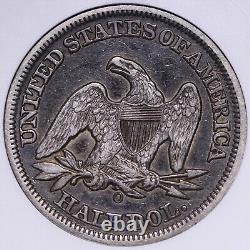 1855-O Demi-dollar Liberty assis Original! ANACS EF45 XF45 Support de boîte à savon ACLM