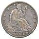 1855-o Demi-dollar Liberty Assise 7098