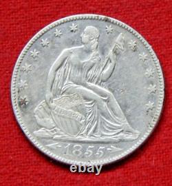 1855-O Demi-dollar en argent à l'effigie de la Liberté assise 50c avec flèches Livraison gratuite aux États-Unis