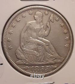 1855 O Liberté Assise Demi-dollar Xf