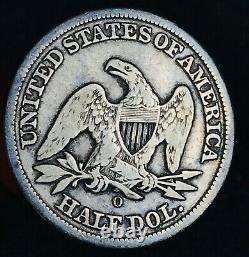 1855 O Seated Liberty Half Dollar 50c Arrows Non Classé 90% Argent Us Coin Cc11553