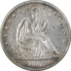 1855 O Seated Liberty Half Dollar Xf Ef Extrêmement Fin 90% Argent 50c Type Pièce