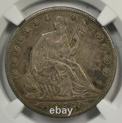 1855 O Siège En Demi-dollar, Flèches, Ngc Au53