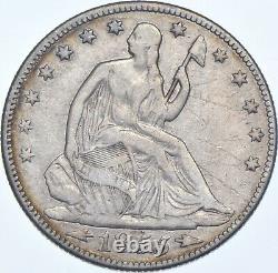 1855 Seated Liberty Demi-dollar 9447