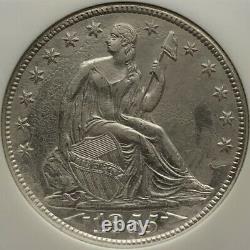 1855-o Arrows Ngc Épave Ss République Sièged Liberty Half Dollar 50c Us Coin