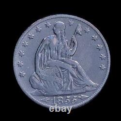 1855-o Demi-dollar à l'effigie de la Liberté assise ! En condition fantastique