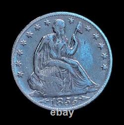 1855-o Demi-dollar à l'effigie de la Liberté assise ! En condition fantastique