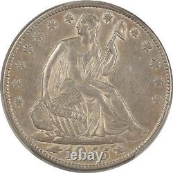 1855-o Liberty Assis Demi-dollar Flèches, Pcgs Xf-45, Semble Au