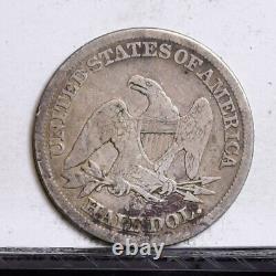 1855-s Liberty Siège De Demi-dollar Vg Détails (#43586)