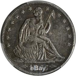 1855-s Us Assis Liberty Silver Dollar Demi-50c Flèches Pcgs Vf30