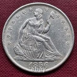 1856 O Demi-dollar à l'effigie de Liberty assise 50 cents de haute qualité UNC #60926
