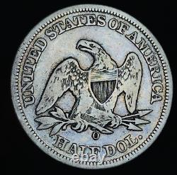 1856 O Demi-dollar assis de Liberty 50C Non classé Choix 90% Argent Pièce de monnaie des États-Unis CC20612