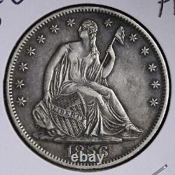 1856-O Demi-dollar en argent Liberty assis CHOICE AU E351 KCEK