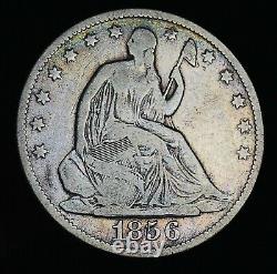 1856 O Seated Liberty Half Dollar 50c Wb-103 Rpd Argent Non Classé Us Coin Cc5909