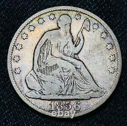 1856 O Seated Liberty Half Dollar 50c Wb-103 Rpd Argent Non Classé Us Coin Cc5909