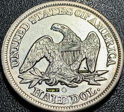 1856-o Liberté Assis Demi-dollar En Argent Wb-6 (r4) Rarissime