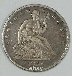 1856-o Liberty Assis Demi-dollar Very Fine Argent 50c