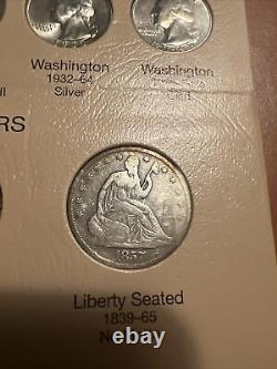 1857 Demi-dollar à l'effigie de la Liberté assise / Date clé