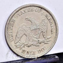 1857 Liberty Assis Demi-dollar Ch Xf Détails (#45998)