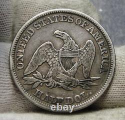 1857 Seated Liberty Demi-dollar