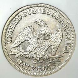1857-o Assis Liberty Half Dollar 50c Ngc Certifié Ss Republic Naufrage