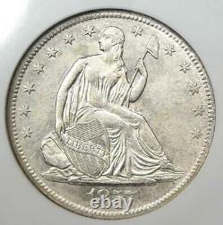 1857-o Assis Liberty Half Dollar 50c Ngc Certifié Ss Republic Naufrage
