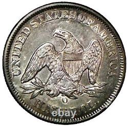 1857-o Demi-dollar assis Liberty? Détails PCGS AU Chip Denticles, Grand œil