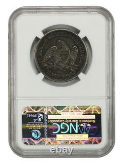 1858 50c Ngc Xf40 Liberté Assise Demi-dollar