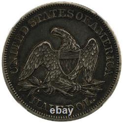 1858 50c Ngc Xf40 Liberté Assise Demi-dollar