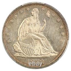 1858 50c Pcgs Ms62 Excellent Eye Appeal Liberty Seated Half Dollar