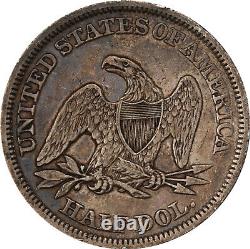 1858 Demi-Dollar Liberté Assise, PCGS 40705490