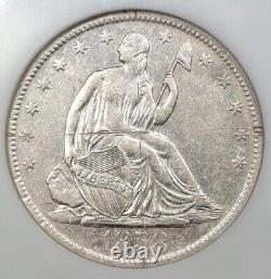 1858-O Demi dollar à la Liberté assise 50C. NGC SS Épave Détail AU / UNC.