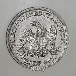 1858 O Seated Liberty 50c Shipwreck Ss Republic Coin Avec Deluxe Box DVD & Coa